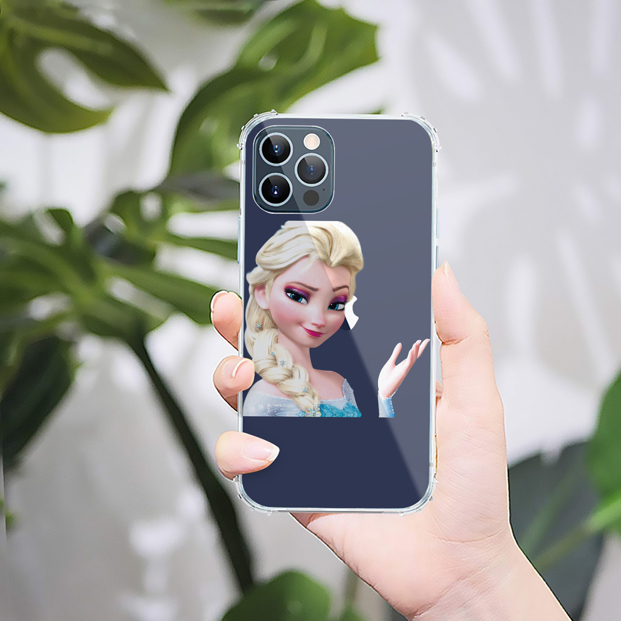 （画像用） アナと雪の女王 アンナ エルサ Frozen Anna Elsa 【iPhone 12シリーズ対応】透明スマホケース（クリアソフトケース）